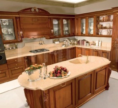 Кухня Artemide noce gubbio фабрика Tomassi Cucine (закрыта)