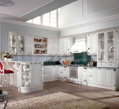 Итальянские Кухни с барной стойкой - Кухня Belle epoque bianco latte Итальянские Кухни с барной стойкой - Кухня Belle epoque bianco latte фабрика Tomassi Cucine (закрыта)