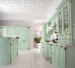 Итальянские Кухни с барной стойкой - Кухня Belle epoque verde flow Итальянские Кухни с барной стойкой - Кухня Belle epoque verde flow фабрика Tomassi Cucine (закрыта)