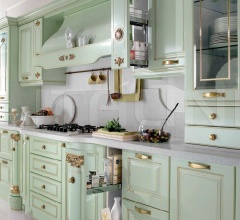 Итальянские Кухни с барной стойкой - Кухня Belle epoque verde flow Итальянские Кухни с барной стойкой - Кухня Belle epoque verde flow фабрика Tomassi Cucine (закрыта)