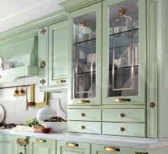 Итальянские Кухни с барной стойкой - Кухня Belle epoque verde flow Итальянские Кухни с барной стойкой - Кухня Belle epoque verde flow фабрика Tomassi Cucine (закрыта)