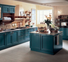 Кухня Contea blu lago фабрика Tomassi Cucine (закрыта)