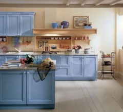 Кухня Primavera azzurra фабрика Tomassi Cucine (закрыта)
