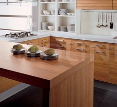 Итальянские Кухни с барной стойкой - Кухня Alluminia teak maldive Итальянские Кухни с барной стойкой - Кухня Alluminia teak maldive фабрика Tomassi Cucine (закрыта)