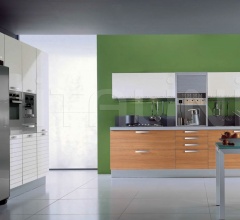 Кухня Alluminia opaco teak maldive фабрика Tomassi Cucine (закрыта)