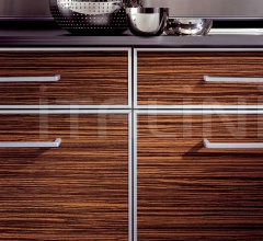 Кухня Teknika legno zebrano dem фабрика Tomassi Cucine (закрыта)