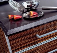 Кухня Teknika legno zebrano dem фабрика Tomassi Cucine (закрыта)