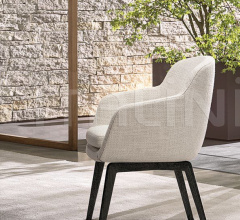 Итальянские Столовая - Стул с подлокотниками Belt фабрика Minotti