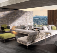 Итальянские Уличная мебель - Пуф Patio фабрика Minotti