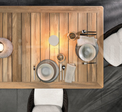 Итальянские Уличные столы - Стол обеденный Terrace Итальянские Уличные столы - Стол обеденный Terrace фабрика Minotti