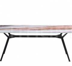 Итальянские Столы обеденные - Стол обеденный Pylon Liquid Marble Итальянские Столы обеденные - Стол обеденный Pylon Liquid Marble фабрика Diesel by Moroso