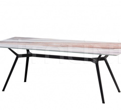 Итальянские Столы обеденные - Стол обеденный Pylon Liquid Marble Итальянские Столы обеденные - Стол обеденный Pylon Liquid Marble фабрика Diesel by Moroso