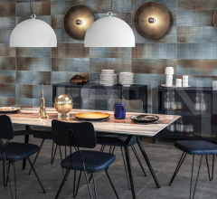 Итальянские Столы обеденные - Стол обеденный Pylon Liquid Marble Итальянские Столы обеденные - Стол обеденный Pylon Liquid Marble фабрика Diesel by Moroso