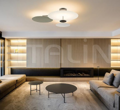 Итальянские Потолочные светильники - Потолочный светильник Flat Итальянские Потолочные светильники - Потолочный светильник Flat фабрика Vibia