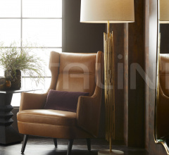 Кресло Budelli Wing Chair Cognac Leather Dark Walnut 8091 Кресло Budelli Wing Chair Cognac Leather Dark Walnut 8091 фабрика Arteriors