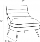 Кресло Dune Chair - Muslin DS8002 Arteriors