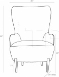 Кресло Kirby Accent Chair 8162 Arteriors