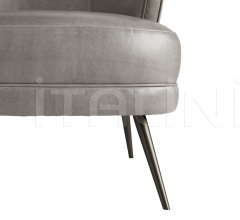 Кресло Kitts Chair Mineral Grey Leather 8148 Кресло Kitts Chair Mineral Grey Leather 8148 фабрика Arteriors