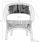 Кресло Landry Accent Chair 5015 Arteriors