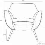 Кресло Leandro Lounge Chair 8160 Arteriors