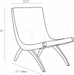 Кресло Lloyd Chair 2048 Arteriors