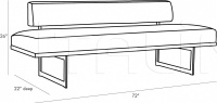 Банкетка Tuck Bench DB8001 Arteriors