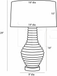 Настольный светильник Bartoli Lamp 17497-659 Arteriors