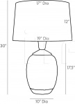 Настольный светильник Haldon Lamp 17845-226 Arteriors