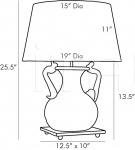 Настольный светильник Positano Lamp DW49006-575 Arteriors