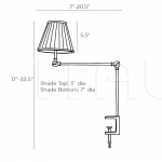 Настольный светильник Tilt & Clamp Lamp DC49020 Arteriors