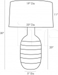 Настольный светильник Tosh Lamp 17458-455 Arteriors