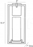 Настенный светильник Pillar Sconce DB49013 Arteriors