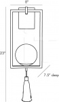 Настенный светильник Trapeze Sconce DB49014 Arteriors