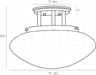 Потолочный светильник Jett Semi-Flushmount 49230 Arteriors