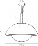 Подвесной светильник Glaze Pendant DA49002 Arteriors
