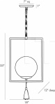 Подвесной светильник Trapeze Pendant DB49004 Arteriors