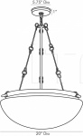 Подвесной светильник Wellsley Pendant DP49001 Arteriors