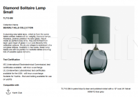 Настольный светильник DIAMOND SOLITAIRE TABLE LAMP TL713-LA Bella Figura