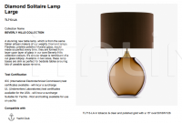 Настольный светильник DIAMOND SOLITAIRE TABLE LAMP TL713-LA Bella Figura