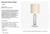 Настольный светильник DIAMOND COLUMN SMALL TL704-SM Bella Figura