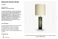 Настольный светильник DIAMOND COLUMN SMALL TL704-SM Bella Figura