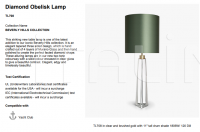 Настольный светильник DIAMOND OBELISK LAMP TL708 Bella Figura
