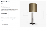 Настольный светильник FAIRMONT LAMP TL289 Bella Figura