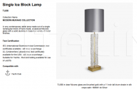 Настольный светильник SINGLE ICE BLOCK LAMP TL656 Bella Figura