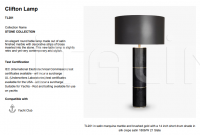 Настольный светильник CLIFTON LAMP TL201 Bella Figura