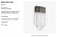 Настенный светильник MIAMI WALL LIGHT WL276-LA Bella Figura