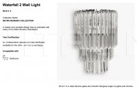 Настенный светильник WATERFALL 2 WALL LIGHT WL411-3 Bella Figura