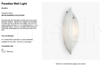 Настенный светильник PARADISE WALL LIGHT WL430-2 Bella Figura