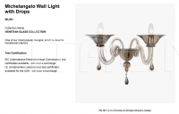 Настенный светильник MICHELANGELO WALL LIGHT WITH DROPS WL501 Bella Figura