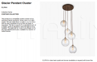 Подвесной светильник GLACIER PENDANT CLUSTER CL376-5 Bella Figura